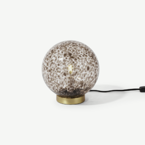 Julia Table Lamp, Tortoiseshell Glass & Brass